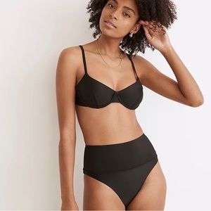 Madewell Second Wave High-Cut Bikini Bottom